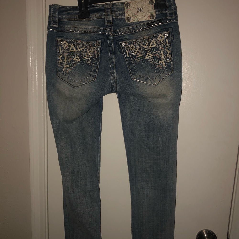 Miss Me signature cropped 3/4 Jean capris size 25